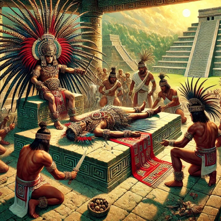 Sacrifice of an Aztec Noble