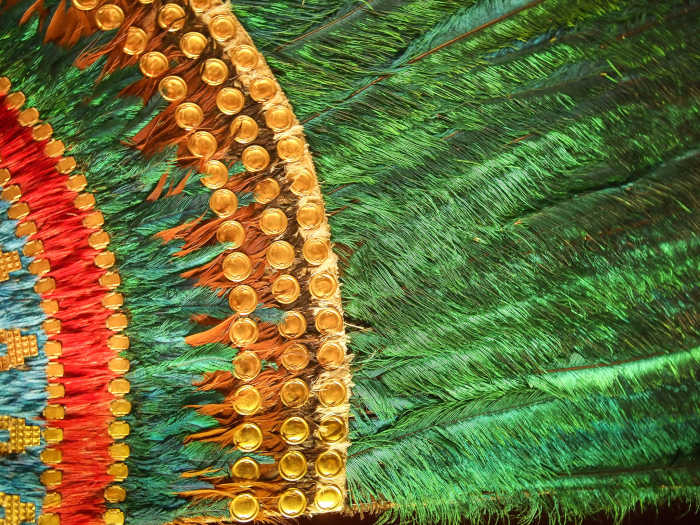 © Danny Navarro - Detail of an Aztec Feathered Headdress