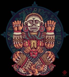 Aztec Tattoo Monkey Mod.2