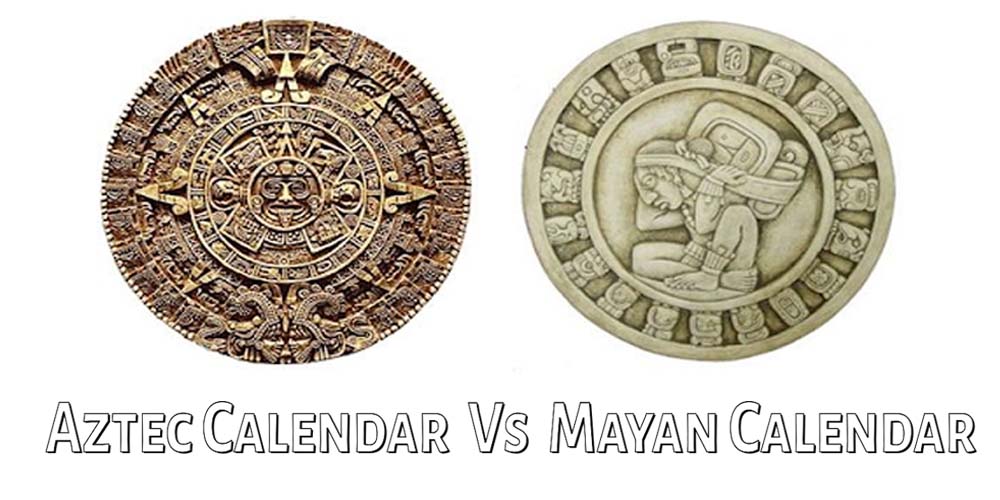 Comparison between the Mayan and Aztec calendars, cultural and astronomical representation.